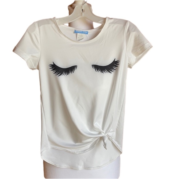 Monday’s Child Other - Monday’s Child white eyelashes Front-knot top. Girls Size 7 NWT